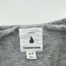 Load image into Gallery viewer, Girls Country Road, cotton-lined fleece zip-up jacket / sweater, FUC, size 6-7,