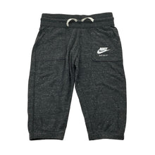 Load image into Gallery viewer, Girls Nike, organic cotton blend cropped pants, elasticated, Inside leg: 34.5cm, EUC, size 8-9,