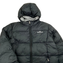 Load image into Gallery viewer, Unisex Kathmandu, duck down 550 hooded puffer jacket / coat, Sz: M, armpit to armpit: 40cm, shoulder to cuff: 46cm, GUC, size 8,