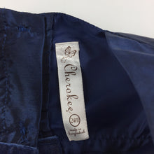 Load image into Gallery viewer, Girls Cherokee, navy satin effect formal / party dress, GUC, size 2