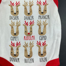 Load image into Gallery viewer, Unisex Baby Berry, cotton Christmas reindeer bodysuit / romper, GUC, size 00