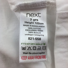 Load image into Gallery viewer, Boys Next, white cotton sleeveless hoodie t-shirt, GUC, size 7