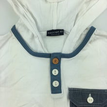 Load image into Gallery viewer, Boys Next, white cotton sleeveless hoodie t-shirt, GUC, size 7