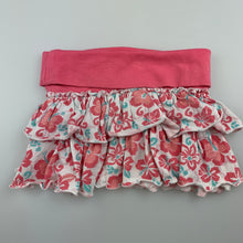 Load image into Gallery viewer, Girls Blue Seven, floral tiered skirt, elasticated, FUC, size 0
