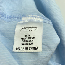 Load image into Gallery viewer, Boys Peter Morrissey, blue lightweight cotton long sleeve shirt, FUC, size 4