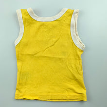 Load image into Gallery viewer, Unisex Between the Flags, yellow cotton singlet top, life saver, GUC, size 0