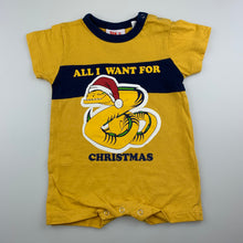 Load image into Gallery viewer, Unisex NRL Official, Parramatta Eels cotton Christmas romper, GUC, size 0