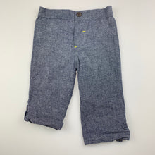 Load image into Gallery viewer, Boys Wendy Bellissimo, lightweight cotton roll-up pants, elasticated, GUC, size 0