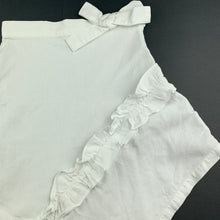 Load image into Gallery viewer, Girls Chateau De Sable, white corduroy cotton skirt, adjustable, EUC, size 6,