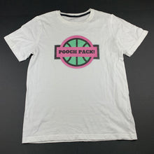 Load image into Gallery viewer, Girls B Collection, white cotton t-shirt / top, pooch pack, FUC, size 12,