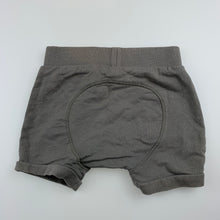Load image into Gallery viewer, Boys Tiny Little Wonders, grey knit cotton shorts, elasticated, FUC, size 0,