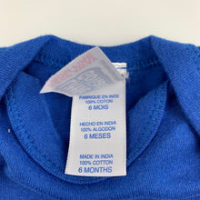 Load image into Gallery viewer, Unisex Little Goliath, blue cotton bodysuit / romper, GUC, size 6 months,