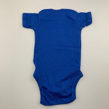 Load image into Gallery viewer, Unisex Little Goliath, blue cotton bodysuit / romper, GUC, size 6 months,