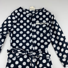 Load image into Gallery viewer, Girls Cotton On, navy & white lightweight cotton jumpsuit, GUC, size 3,