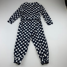 Load image into Gallery viewer, Girls Cotton On, navy & white lightweight cotton jumpsuit, GUC, size 3,