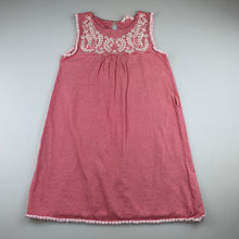 Load image into Gallery viewer, Girls Milkshake, striped cotton casual dress, belt not included, GUC, size 8, L: 64cm approx