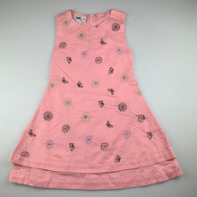 Load image into Gallery viewer, Girls Cookoo, Embroidered lightweight cotton dress, EUC, size 4, L:  58 cm