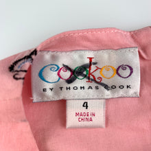 Load image into Gallery viewer, Girls Cookoo, Embroidered lightweight cotton dress, EUC, size 4, L:  58 cm
