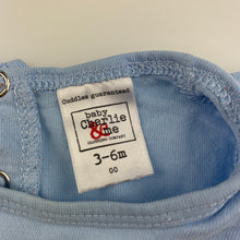 Load image into Gallery viewer, Girls Baby Charlie & Me, blue cotton long sleeve top, cupcakes, GUC, size 00,