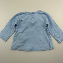 Load image into Gallery viewer, Girls Baby Charlie & Me, blue cotton long sleeve top, cupcakes, GUC, size 00,
