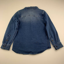 Load image into Gallery viewer, Boys Pumpkin Patch, stretch knit denim long sleeve shirt, EUC, size 7,