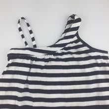 Load image into Gallery viewer, Girls Cotton On, navy & white stripe cotton sumer party dress, GUC, size 3