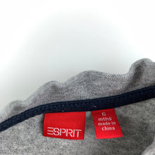 Load image into Gallery viewer, Boys Esprit, grey cotton long sleeve t-shirt / top, FUC, size 6 months,