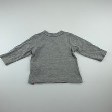 Load image into Gallery viewer, Boys Esprit, grey cotton long sleeve t-shirt / top, FUC, size 6 months,