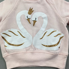 Load image into Gallery viewer, Girls Baby Berry, fleece lined sweater, jumper, light marks right arm, FUC, size 000,