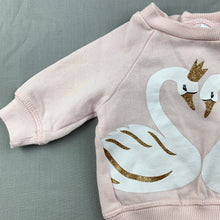 Load image into Gallery viewer, Girls Baby Berry, fleece lined sweater, jumper, light marks right arm, FUC, size 000,