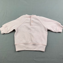 Load image into Gallery viewer, Girls Baby Berry, fleece lined sweater, jumper, light marks right arm, FUC, size 000,