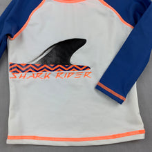 Load image into Gallery viewer, Boys Charlie & Me, long sleeve rashie / swim top, shark, care labels removed, EUC, size 0,