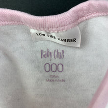 Load image into Gallery viewer, Girls Baby Club, cotton bodysuit / romper, FUC, size 000,