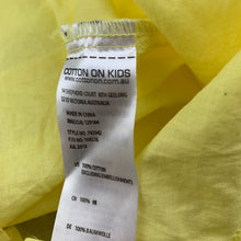 Load image into Gallery viewer, Girls Cotton On, yellow lightweight cotton casual dress, EUC, size 7, L: 66cm