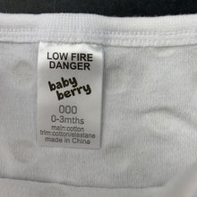 Load image into Gallery viewer, Girls Baby Berry, white cotton & gold spot romper, FUC, size 000,