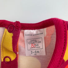 Load image into Gallery viewer, Girls Baby Charlie & Me, colourful casual dress, birds, GUC, size 00, L: 36cm