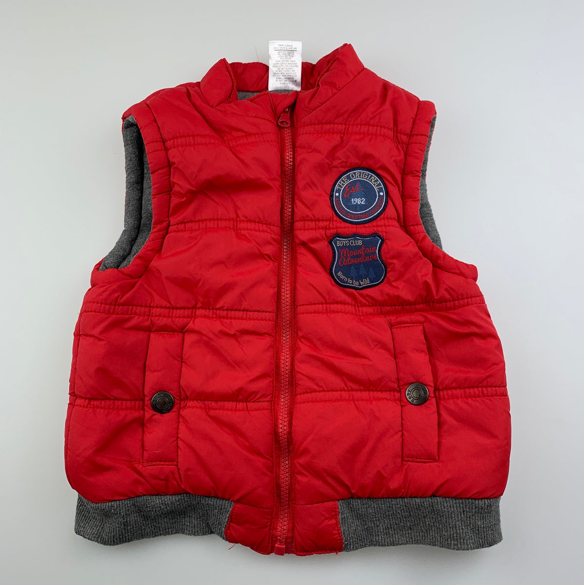 Target red puffer vest sleeveless jacket GUC size 1 DaisyChainClothing