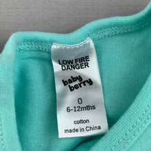 Load image into Gallery viewer, unisex Baby Berry, soft cotton pyjama t-shirt / top, sleep, EUC, size 0,