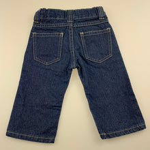Load image into Gallery viewer, Boys Pumpkin Patch, dark denim jeans, adjustable, Inside leg: 22cm, GUC, size 0,