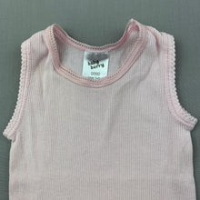 Load image into Gallery viewer, Girls Baby Berry, pink ribbed cotton singlet top, FUC, size 0000,