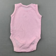Load image into Gallery viewer, Girls Baby Lamb, pink cotton singletsuit / romper, strawberry, EUC, size 0000,