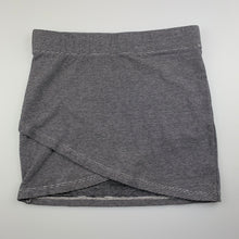 Load image into Gallery viewer, Girls Miss Understood, black & white stripe stretchy skirt, elasticated, L: 29cm, EUC, size 8,
