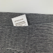 Load image into Gallery viewer, Girls Miss Understood, black & white stripe stretchy skirt, elasticated, L: 29cm, EUC, size 8,
