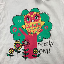 Load image into Gallery viewer, Girls Baby Biz, white cotton t-shirt / top, owl, FUC, size 000,