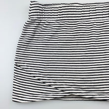 Load image into Gallery viewer, Girls Clothing & Co, striped stretchy skirt, elasticated, L: 25cm, GUC, size 8,