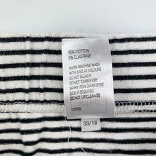 Load image into Gallery viewer, Girls Clothing & Co, striped stretchy skirt, elasticated, L: 25cm, GUC, size 8,