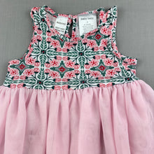 Load image into Gallery viewer, Girls Baby Baby, lined floral & tulle party dress, EUC, size 0, L: 42cm