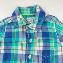 Load image into Gallery viewer, Boys Carters, lightweight cotton short sleeve shirt, GUC, size 6 months,