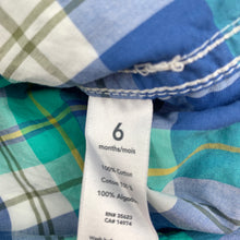 Load image into Gallery viewer, Boys Carters, lightweight cotton short sleeve shirt, GUC, size 6 months,