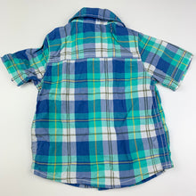 Load image into Gallery viewer, Boys Carters, lightweight cotton short sleeve shirt, GUC, size 6 months,